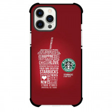 Starbucks Phone Case For iPhone Samsung Galaxy Pixel OnePlus Vivo Xiaomi Asus Sony Motorola Nokia - Starbucks Typography With Logo On Red Background