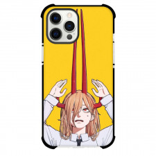 Chainsaw Man Power Phone Case For iPhone Samsung Galaxy Pixel OnePlus Vivo Xiaomi Asus Sony Motorola Nokia - Power Portrait On Yellow Background