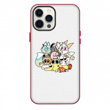 Chikn Nuggit Phone Case For iPhone Samsung Galaxy Pixel OnePlus Vivo Xiaomi Asus Sony Motorola Nokia - Chikn Nuggit Characters On White Background