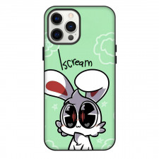 Chikn Nuggit Iscream Phone Case For iPhone Samsung Galaxy Pixel OnePlus Vivo Xiaomi Asus Sony Motorola Nokia - Iscream Drawing On Green Background