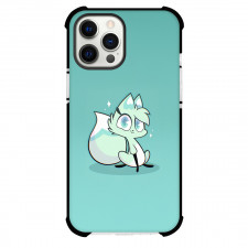 Chikn Nuggit Slushi Phone Case For iPhone Samsung Galaxy Pixel OnePlus Vivo Xiaomi Asus Sony Motorola Nokia - Slushi Illustration Art On Cyan Background