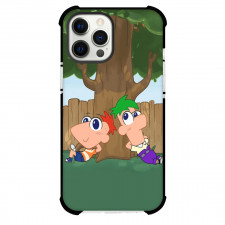 Chibi Tiny Tales Phone Case For iPhone Samsung Galaxy Pixel OnePlus Vivo Xiaomi Asus Sony Motorola Nokia - Chibi Tiny Tales Phineas And Ferb Sittining Under A Tree