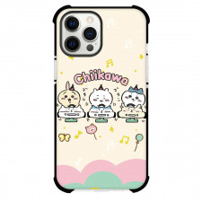 Chiikawa Phone Case For iPhone Samsung Galaxy Pixel OnePlus Vivo Xiaomi Asus Sony Motorola Nokia - Chiikawa 03 Cuties Enjoy Driving Art with Cream Pattern Background