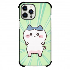 Chiikawa Little Eight Cats Phone Case For iPhone Samsung Galaxy Pixel OnePlus Vivo Xiaomi Asus Sony Motorola Nokia - Chiikawa Cat Running with Green Pattern Background