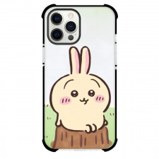 Chiikawa Rabbit Phone Case For iPhone Samsung Galaxy Pixel OnePlus Vivo Xiaomi Asus Sony Motorola Nokia - Rabbit Usagi Hungry Sit on Wood