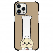 Chiikawa Rabbit Phone Case For iPhone Samsung Galaxy Pixel OnePlus Vivo Xiaomi Asus Sony Motorola Nokia - Rabbit Wear Shef Costume with Funny Hat on Brown Background