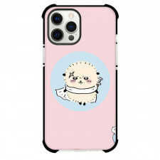 Chiikawa Sea Otter Hero Phone Case For iPhone Samsung Galaxy Pixel OnePlus Vivo Xiaomi Asus Sony Motorola Nokia - Sea Otter Hero Carry Weapon and Wear White Scarf Portrait Art