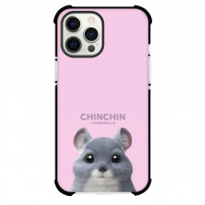 The Chinchilla Phone Case For iPhone Samsung Galaxy Pixel OnePlus Vivo Xiaomi Asus Sony Motorola Nokia - Chinchin The Chinchilla Portrait On Pink Background