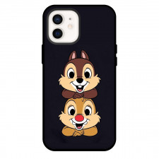 Chip N Dale Phone Case For iPhone Samsung Galaxy Pixel OnePlus Vivo Xiaomi Asus Sony Motorola Nokia - Chip N Dale Smiling On Black Background