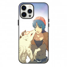 Chrono Cross Serge Phone Case For iPhone Samsung Galaxy Pixel OnePlus Vivo Xiaomi Asus Sony Motorola Nokia - Serge Petting Dog Smiling Portrait