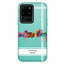 Famous Attraction Anchorage Alaska Phone Case For iPhone Samsung Galaxy Pixel OnePlus Vivo Xiaomi Asus Sony Motorola Nokia - Anchorage Alaska Color Cityscape Art