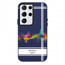 Famous Attraction Barcelona Spain Phone Case For iPhone Samsung Galaxy Pixel OnePlus Vivo Xiaomi Asus Sony Motorola Nokia - Barcelona Spain Color Cityscape Art