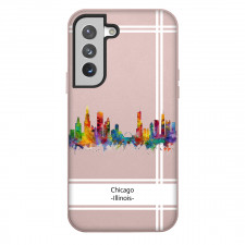 Famous Attraction Chicago Illinois Phone Case For iPhone Samsung Galaxy Pixel OnePlus Vivo Xiaomi Asus Sony Motorola Nokia - Chicago Illinois Color Cityscape Art
