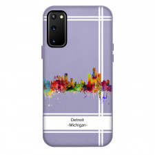 Famous Attraction Detroit Michigan Phone Case For iPhone Samsung Galaxy Pixel OnePlus Vivo Xiaomi Asus Sony Motorola Nokia - Detroit Michigan Color Cityscape Art