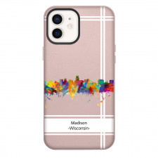 Famous Attraction Madison Wisconsin Phone Case For iPhone Samsung Galaxy Pixel OnePlus Vivo Xiaomi Asus Sony Motorola Nokia - Madison Wisconsin Color Cityscape Art