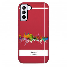 Famous Attraction Quebec Canada Phone Case For iPhone Samsung Galaxy Pixel OnePlus Vivo Xiaomi Asus Sony Motorola Nokia - Quebec Canada Color Cityscape Art