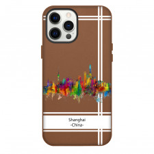Famous Attraction Shanghai China Phone Case For iPhone Samsung Galaxy Pixel OnePlus Vivo Xiaomi Asus Sony Motorola Nokia - Shanghai China Color Cityscape Art