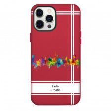 Famous Attraction Zadar Croatia Phone Case For iPhone Samsung Galaxy Pixel OnePlus Vivo Xiaomi Asus Sony Motorola Nokia - Zadar Croatia Color Cityscape Art