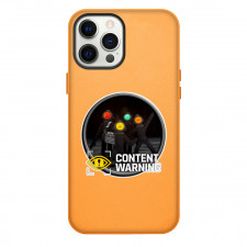 Content Warning Phone Case For iPhone Samsung Galaxy Pixel OnePlus Vivo Xiaomi Asus Sony Motorola Nokia - Content Warning Characters Game Sticker
