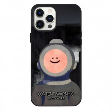 Content Warning Phone Case For iPhone Samsung Galaxy Pixel OnePlus Vivo Xiaomi Asus Sony Motorola Nokia - Content Warning Smiling Portrait Game Poster