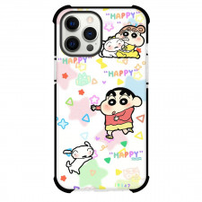 Crayon Shin-chan Phone Case For iPhone Samsung Galaxy Pixel OnePlus Vivo Xiaomi Asus Sony Motorola Nokia - Crayon Shin-chan Characters Happy Pattern Art