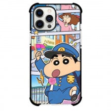 Crayon Shin-chan Phone Case For iPhone Samsung Galaxy Pixel OnePlus Vivo Xiaomi Asus Sony Motorola Nokia - Crayon Shin-chan Going to School Comic Art
