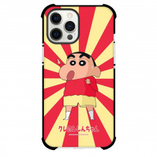 Crayon Shin-chan Phone Case For iPhone Samsung Galaxy Pixel OnePlus Vivo Xiaomi Asus Sony Motorola Nokia - Crayon Shin-chan Red Yellow Background