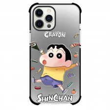 Crayon Shin-chan Phone Case For iPhone Samsung Galaxy Pixel OnePlus Vivo Xiaomi Asus Sony Motorola Nokia - Crayon Shin-chan Thrown Foods Gray Background