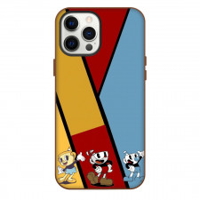 Cuphead Phone Case For iPhone Samsung Galaxy Pixel OnePlus Vivo Xiaomi Asus Sony Motorola Nokia - Cuphead Protagonists Stripe Poster