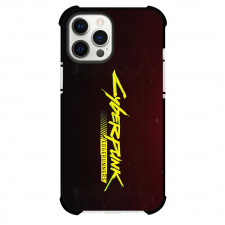 Cyberpunk Edgerunners Phone Case For iPhone Samsung Galaxy Pixel OnePlus Vivo Xiaomi Asus Sony Motorola Nokia - Cyberpunk Edgerunners Yellow Logo On Black Background