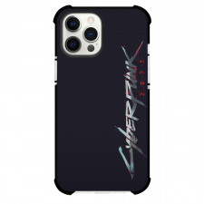 Cyberpunk 2077 Phone Case For iPhone Samsung Galaxy Pixel OnePlus Vivo Xiaomi Asus Sony Motorola Nokia - Cyberpunk 2077 Vertical Logo On Black Background