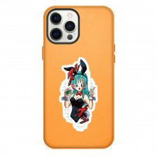 Dragon Ball Z Bulma Phone Case For iPhone Samsung Galaxy Pixel OnePlus Vivo Xiaomi Asus Sony Motorola Nokia - Bulma Bunny Outfit Smiling Sticker