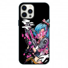 Dragon Ball Z Bulma Phone Case For iPhone Samsung Galaxy Pixel OnePlus Vivo Xiaomi Asus Sony Motorola Nokia - Bulma Holding Gun Smiling Portrait