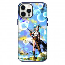 Dragon Ball Z Bulma Phone Case For iPhone Samsung Galaxy Pixel OnePlus Vivo Xiaomi Asus Sony Motorola Nokia - Bulma Smiling Paint Splash Portrait Poster