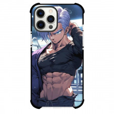 Dragon Ball Trunks Phone Case For iPhone And Samsung Galaxy Devices - Trunks Workout Illustration