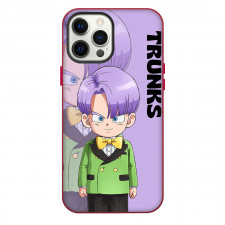 Dragon Ball Daima Trunks Phone Case For iPhone Samsung Galaxy Pixel OnePlus Vivo Xiaomi Asus Sony Motorola Nokia - Trunks Standing Illustration Art On Purple Background
