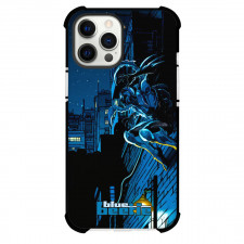 Blue Beetle Phone Case For iPhone Samsung Galaxy Pixel OnePlus Vivo Xiaomi Asus Sony Motorola Nokia - Blue Beetle Side Portrait At Night Comic Art