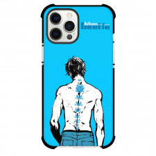 Blue Beetle Jaime Reyes Phone Case For iPhone Samsung Galaxy Pixel OnePlus Vivo Xiaomi Asus Sony Motorola Nokia - Jaime Reyes Back Portrait On Blue Background Comic Art