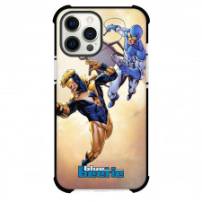 Blue Beetle Phone Case For iPhone Samsung Galaxy Pixel OnePlus Vivo Xiaomi Asus Sony Motorola Nokia - Ted Kord And Booster Gold Falling Comic Art
