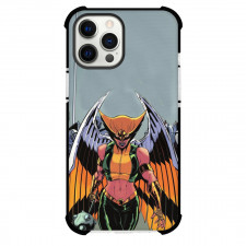DC Hawk Girl Phone Case For iPhone Samsung Galaxy Pixel OnePlus Vivo Xiaomi Asus Sony Motorola Nokia - Hold Mace Fierce Portrait Comic Art