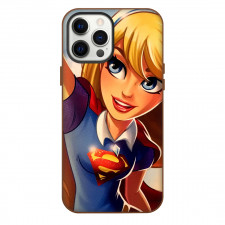 DC Super Hero Girls Supergirl Phone Case For iPhone Samsung Galaxy Pixel OnePlus Vivo Xiaomi Asus Sony Motorola Nokia - Supergirl Flying Portrait Cartoon Art