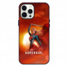 Supergirl Phone Case For iPhone Samsung Galaxy Pixel OnePlus Vivo Xiaomi Asus Sony Motorola Nokia - Supergirl Attack Sword Stance Portrait Poster