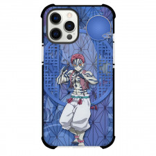 Demon Slayer Akaza Phone Case For iPhone Samsung Galaxy Pixel OnePlus Vivo Xiaomi Asus Sony Motorola Nokia - Akaza Blue Abstract Background
