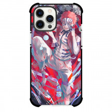 Demon Slayer Akaza Phone Case For iPhone Samsung Galaxy Pixel OnePlus Vivo Xiaomi Asus Sony Motorola Nokia - Akaza Hand on the Face Knee Up