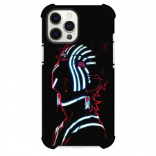 Demon Slayer Akaza Phone Case For iPhone Samsung Galaxy Pixel OnePlus Vivo Xiaomi Asus Sony Motorola Nokia - Akaza Silhouette Glowing Face Paint