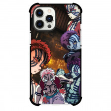 Demon Slayer Phone Case For iPhone Samsung Galaxy Pixel OnePlus Vivo Xiaomi Asus Sony Motorola Nokia - Akaza Collage City Background