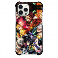 Demon Slayer Phone Case For iPhone Samsung Galaxy Pixel OnePlus Vivo Xiaomi Asus Sony Motorola Nokia - Characters Attacking Pie Collage