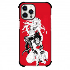 Demon Slayer Phone Case For iPhone Samsung Galaxy Pixel OnePlus Vivo Xiaomi Asus Sony Motorola Nokia - Daki and Gyutaro Manga Art Red Background