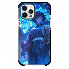 Demon Slayer Giyu Tomioka Phone Case For iPhone Samsung Galaxy Pixel OnePlus Vivo Xiaomi Asus Sony Motorola Nokia - Giyu Tomioka Blue Dragon in the Back