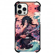Demon Slayer Giyu Tomioka Phone Case For iPhone Samsung Galaxy Pixel OnePlus Vivo Xiaomi Asus Sony Motorola Nokia - Giyu Tomioka Waves Background